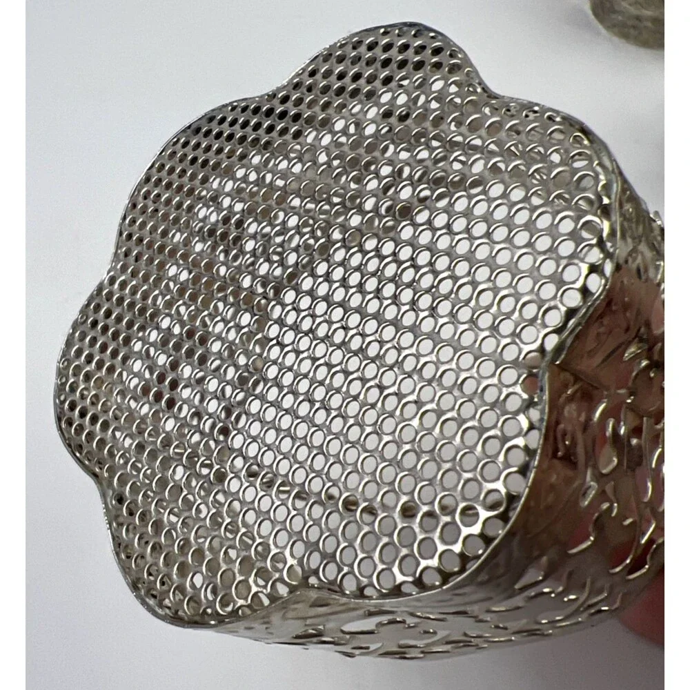 Lot of 6 Silver Plated Decorated Gift Baskets